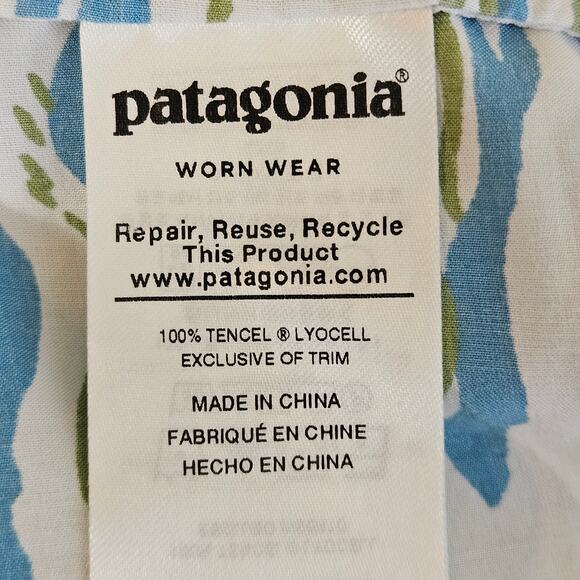 Patagonia Pataloha Hawaiian Shirt Tropical Button-Up | Men's XL | FLAWS - Picture 13 of 16